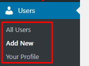 Wordpress User Section