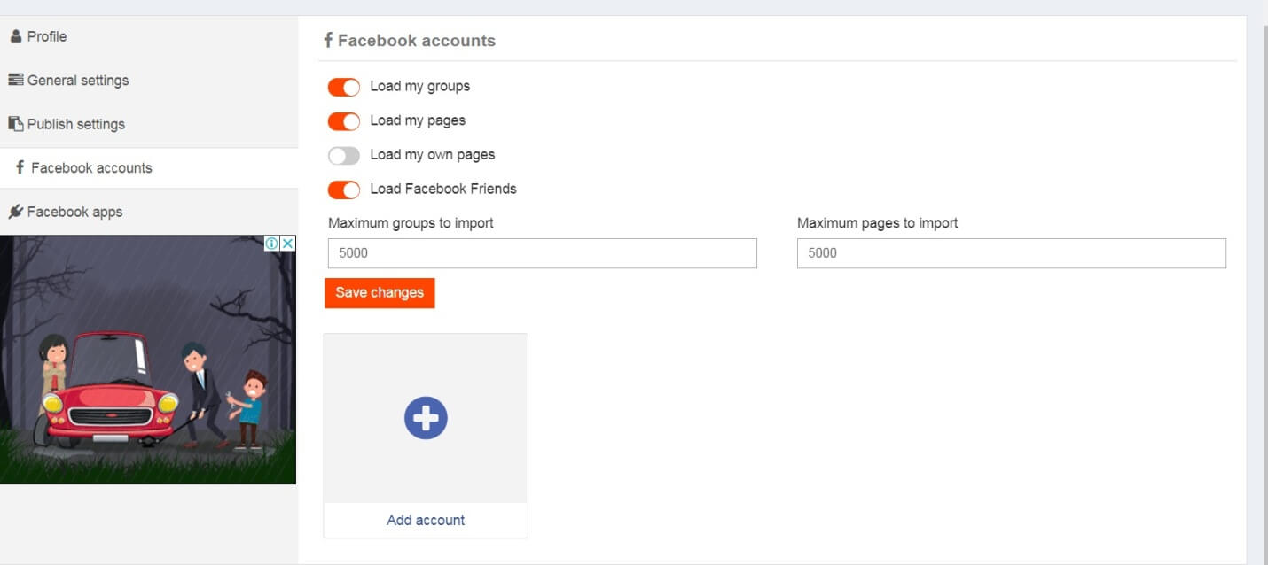Load Groups to Facebook poster